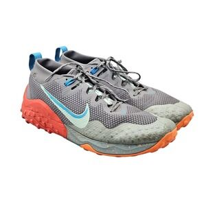 Nike Men's Size 13 US Wildhorse 7 Smoke Grey Laser Blue Trail Running Sneakers